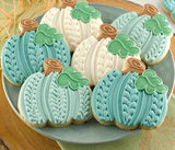 3 PCS Fall Pumpkin Cookie Cutters, 3.85", 3.2", 2.25"Halloween Thanksgiving Cookie Cutters for Harvest Holiday Decoration Party Supplies