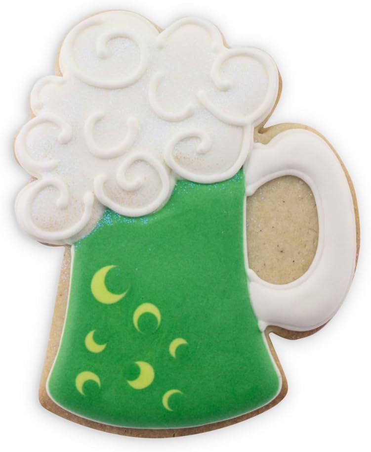 Ann Clark Beer Mug Stein with Foam Bubbles Cookie Cutter, 4.25"