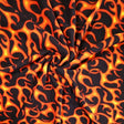 Polar Fleece Fabric Fire Print 60" 280 GSM