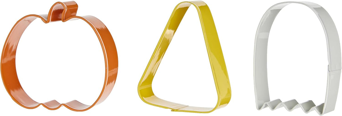 Wilton Ghost Candy Pumpkin Metal Halloween Cookie Cutter Set 3pc