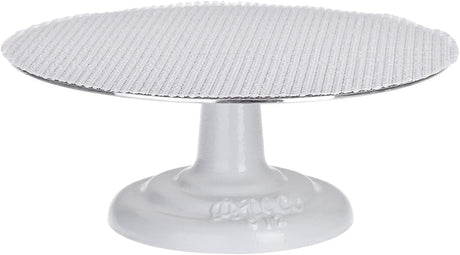 12" Turntable - Standard Decorator's Round - Revolving Cake Turntable / Stand with Cast Iron Base and Aluminum Top