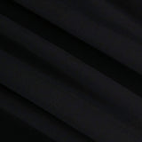 DTY Double Brushed Poly Spandex Knit Fabric Black