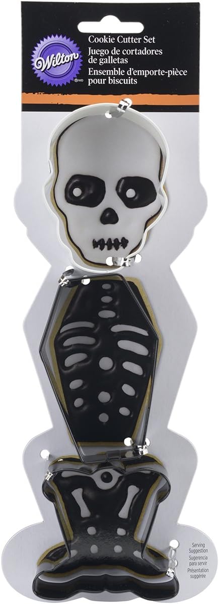 Wilton 3 Piece Skeleton Cookie Cutter Set