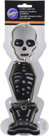 Wilton 3 Piece Skeleton Cookie Cutter Set