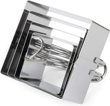 Square Biscuit Cutter Set – 4 Pcs Stainless Steel Cookies Cutter with Handle