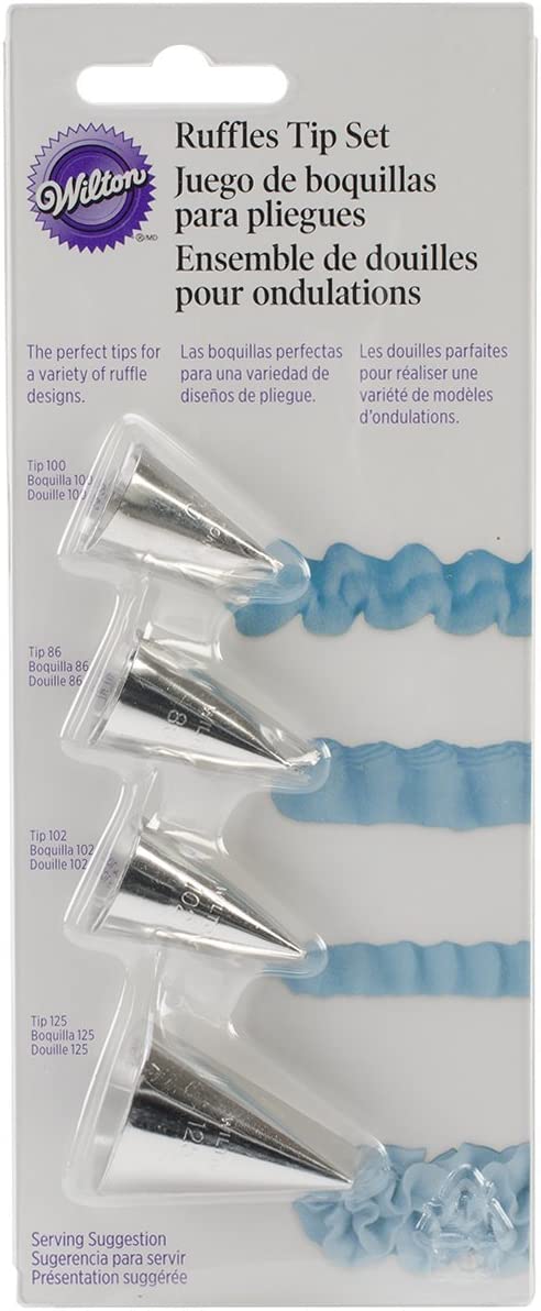 Wilton 4-Piece Ruffles icing Tip Set