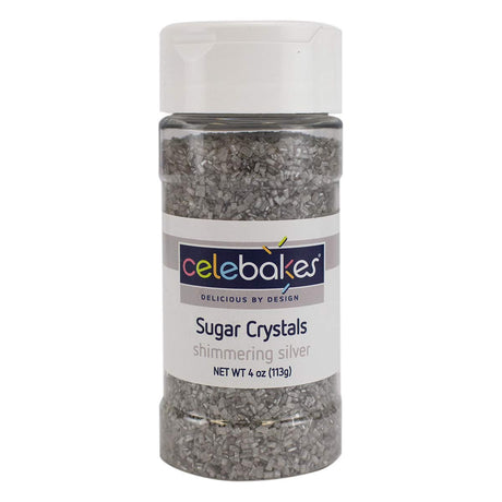 Celebakes Shimmering Silver Jimmies 3 oz.