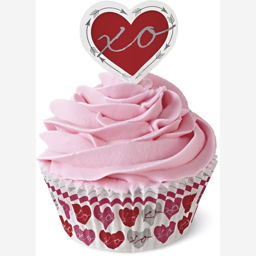 Wilton Valentine Baking Cups and Picks Set
