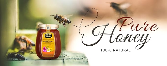 AL SHIFA All Natural Pure Raw Sidr Honey, Gold, 500g