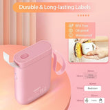JADENS Label Maker Machine, D11 Portable Bluetooth Printer for Labeling, Home, Office, Organization, Mini Label Maker Machine