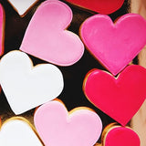 Heart Cookie Cutters 6 PCS, 2'', 3'', 3.25'', 3.75'', 4'', 5'', for Valentine's Day