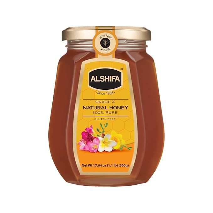 AL SHIFA All Natural Pure Raw Sidr Honey, Gold, 500g