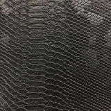 Viper Sopythana Faux Snake Skin Vinyl Fabric - Faux Snake Skin Vinyl Fabric, 52/54" Width, 1.0 MM Thickness, 100% Polyester, +100,000 Double Rubs (1 Yard)