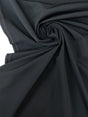 Black Wool Polyamide Cotton Suit Fabric