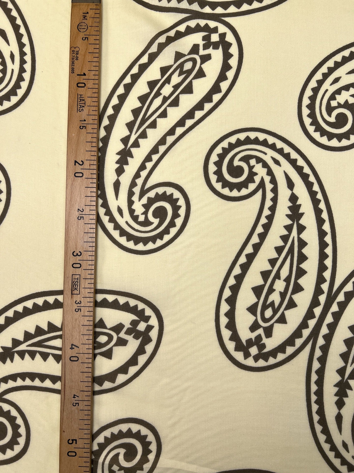 Polyamide Twill Printed Yellow Beige Fabric