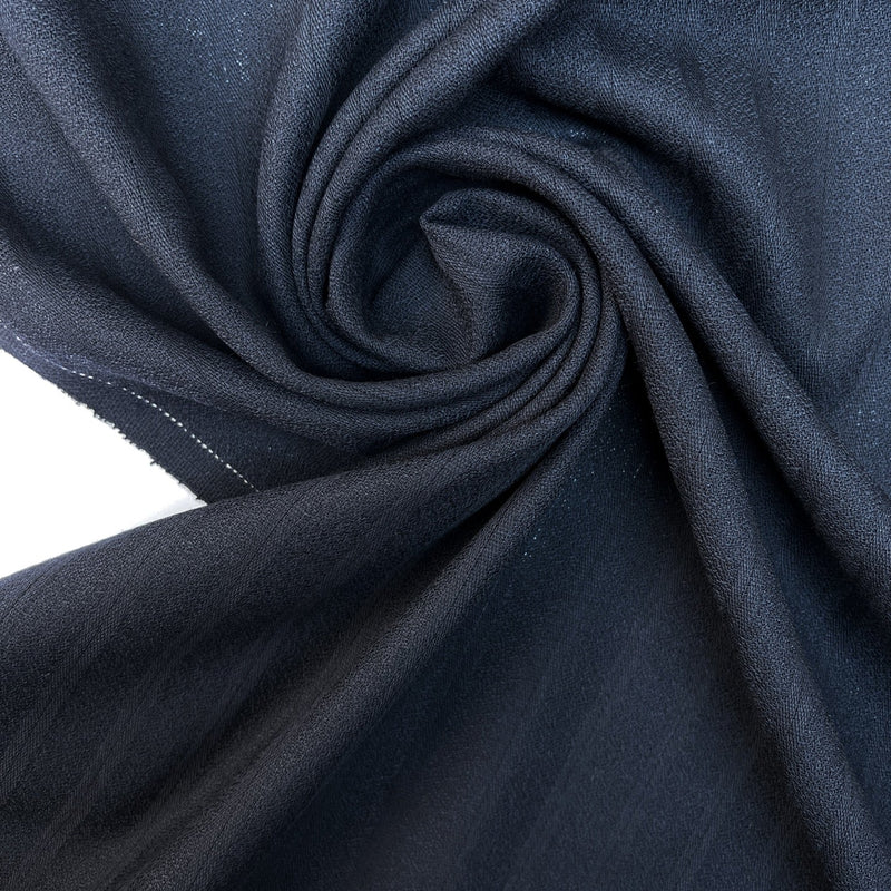 Blue Wool Jacquard Fabric