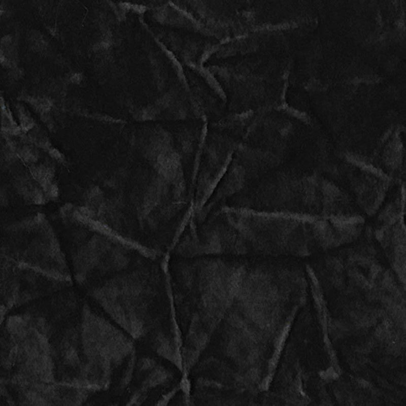 Black Crushed Flocking Velvet Upholstery Fabric,