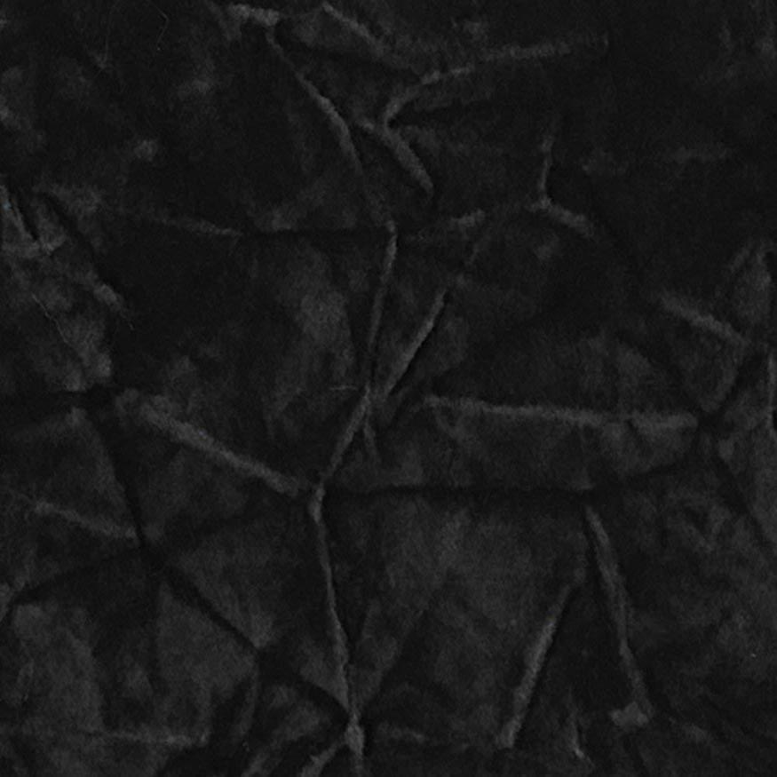 Black Crushed Flocking Velvet Upholstery Fabric,