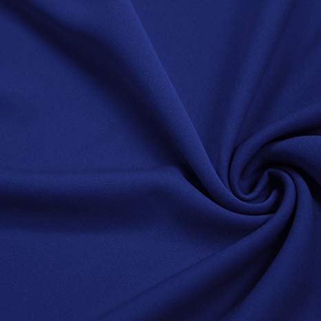 Royal Solid Stretch Scuba Double Knit Fabric