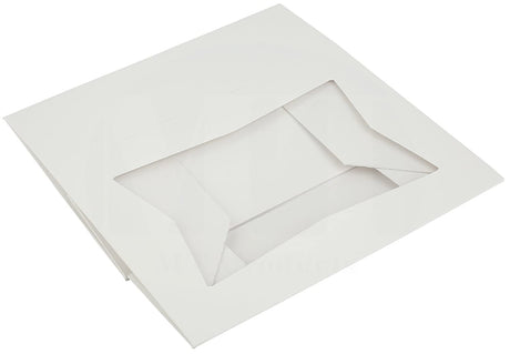 8" x 5 3/4" x 2 1/2" H White Bakery Treat Boxes with Window Pastry Boxes for Cakes, Cookies and Desserts