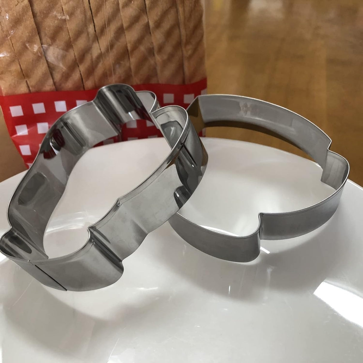 Large Coffee Cup Cookie Cutter Set – 4 Pcs Coffee Mug Hot Cocoa Teacup & Letter Cutters