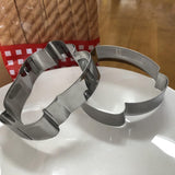 Large Coffee Cup Cookie Cutter Set – 4 Pcs Coffee Mug Hot Cocoa Teacup & Letter Cutters