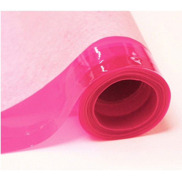 Pink 12 Gauge Tinted Plastic Vinyl Fabric,