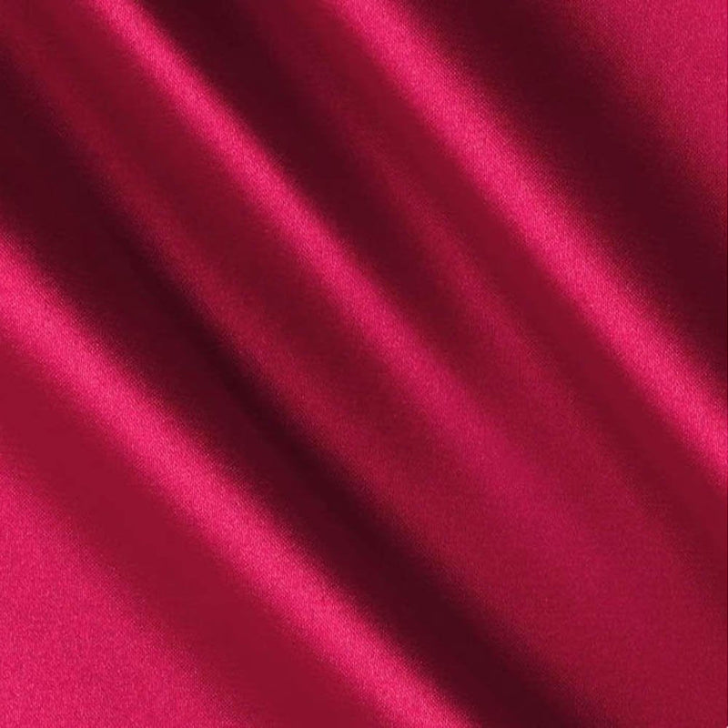 1 Yard Fuchsia Satin Fabric Roll For Wedding Dresses Décor Costumes Upholstery Sewing 60 Inch