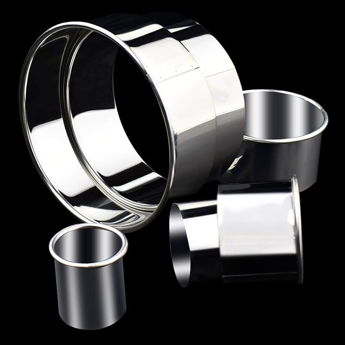 12-Piece Round Cookie Cutter Set – Stainless Steel Circle Biscuit & Pastry Cutters