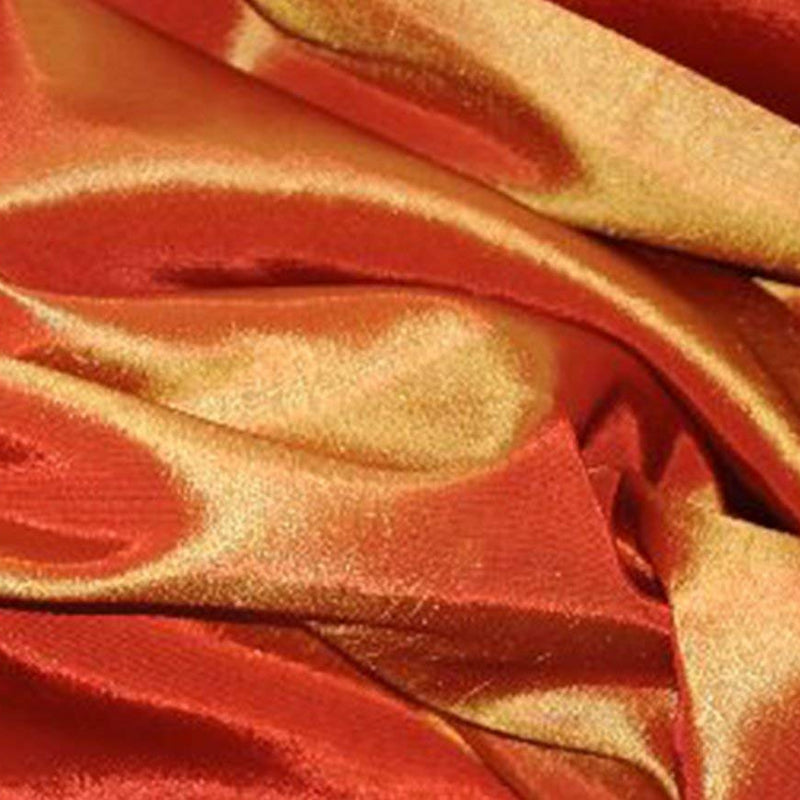 Orange Taffeta Solid Fabric