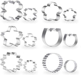 12-Piece Floral Cookie Cutter Set – Biscuit, Fondant & Pastry Cutters in Various Flower Shapes