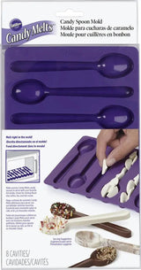Wilton Candy Spoon Mold, Chocolate Spoon Candy Mold, Silicone Mold - 8 cavities