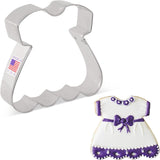 Ann Clark Baby Dress Cookie Cutter, 3.75"