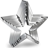 12-Piece Round Cookie Cutter Set – Stainless Steel Circle Biscuit & Pastry Cutters