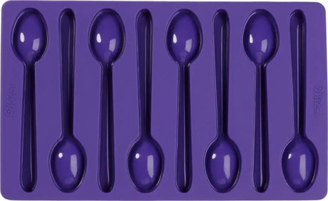 Wilton Candy Spoon Mold, Chocolate Spoon Candy Mold, Silicone Mold - 8 cavities