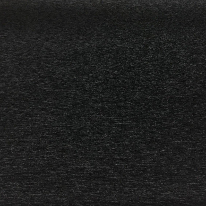 Black Heavy Chenille Backed Upholstery Fabric - Black, 56" Width (1 Yard)