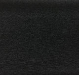 Black Heavy Chenille Backed Upholstery Fabric - Black, 56" Width (1 Yard)