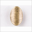 Old Brass Oval Metal Shank Back Button - 28L/18mm