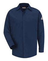 Bulwark Men's Concealed-Gripper Pocketless Work Shirt