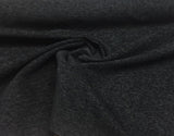 Black Heavy Chenille Backed Upholstery Fabric - Black, 56" Width (1 Yard)