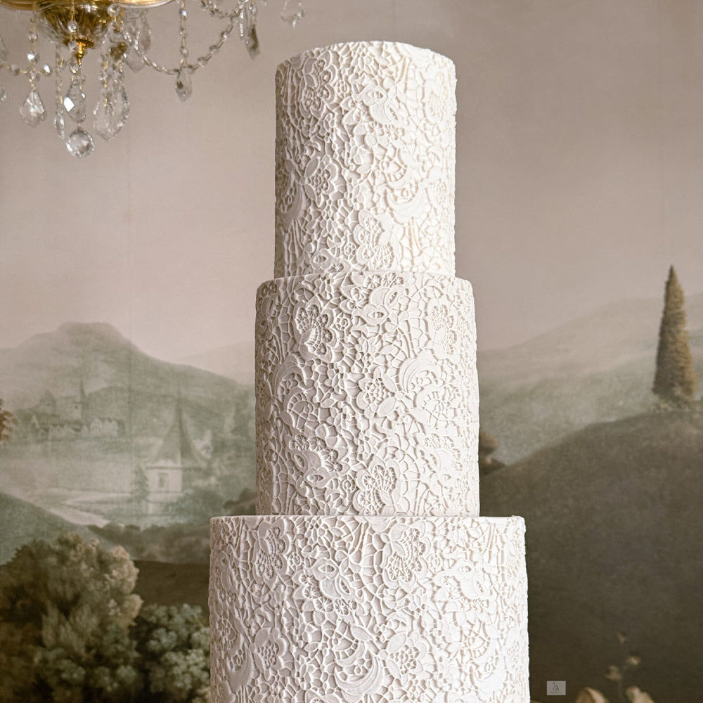 Angela Morrison Lace Royale Textured Rolling Pin, 9"