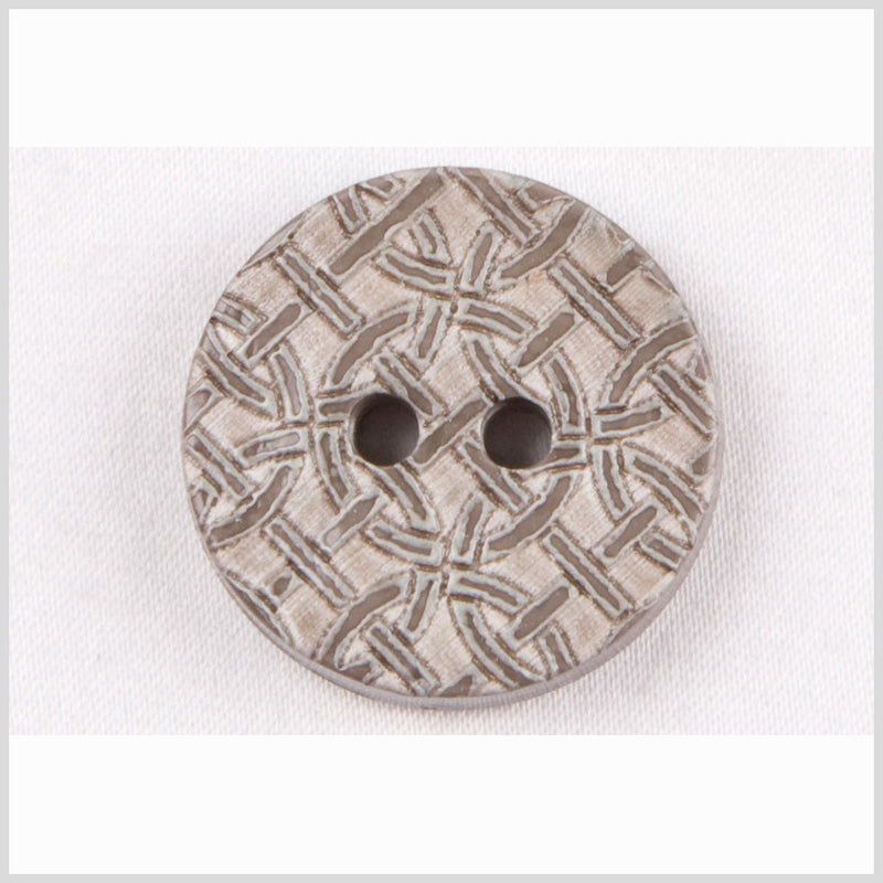 Gray Celtic Plastic Button - 28L/18mm