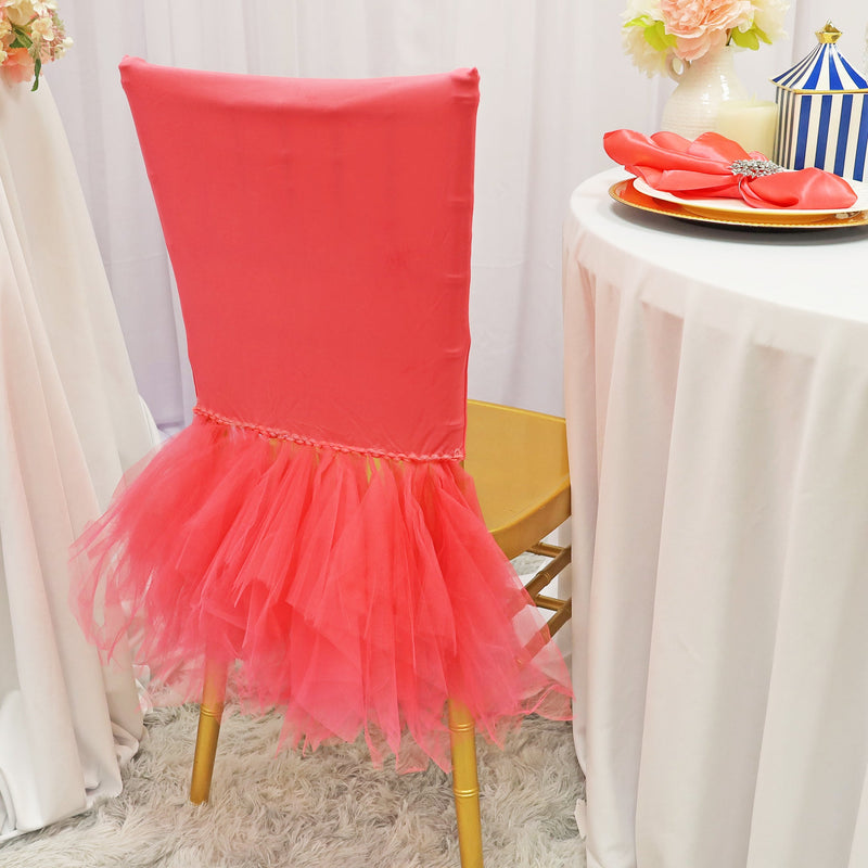 Spandex Chiavari Chair Cover Coral