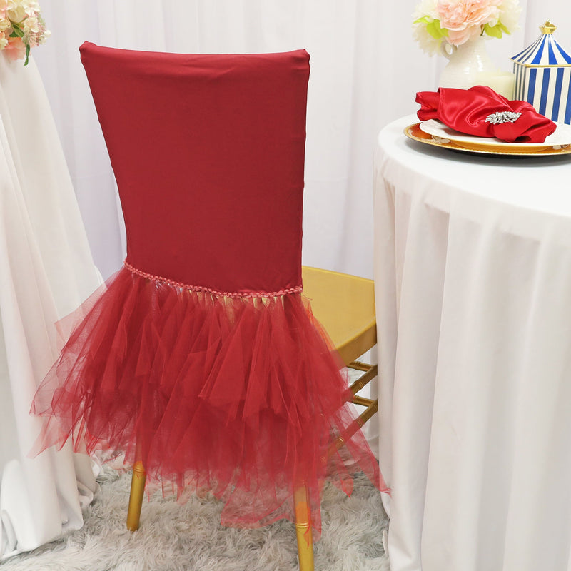 Spandex Chiavari Chair Cover Apple Red