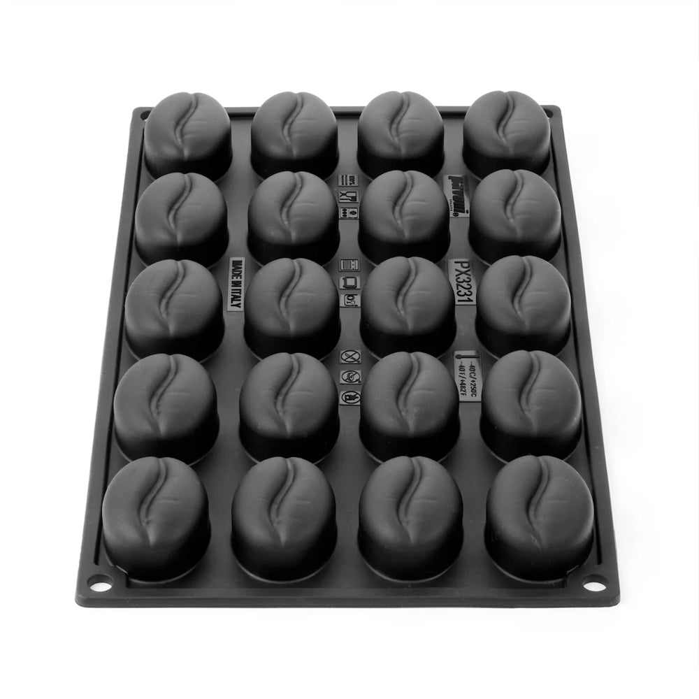Pavoni Pavoflex PX3231 Coffee Bean Silicone Mold, 20 Cavities
