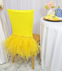 Spandex Chiavari Chair Cover Canary Yellow
