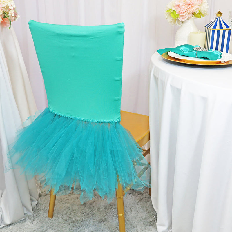 Tiff Blue  Ballerina Spandex Chiavari Chair Cover