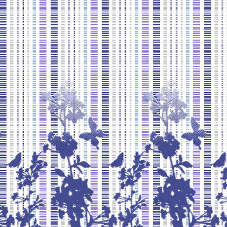 Light Show Floral Cotton Broadcloth Fabric - Floral Print, 20" X 20" Repeat (1 Yard)