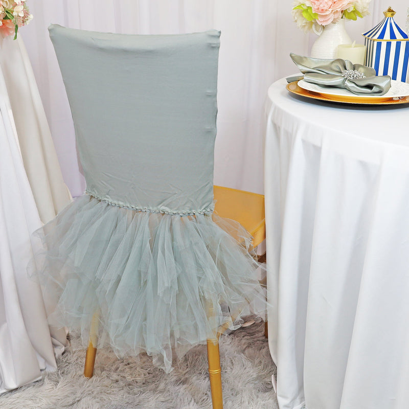 Spandex Chiavari Chair Cover Silver