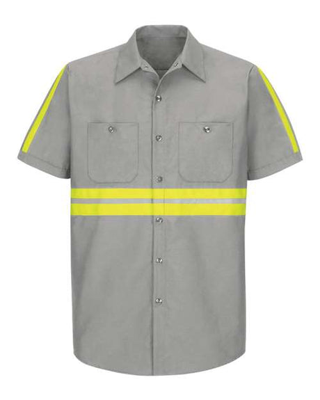 Red Kap Men's Enhanced Visibility Industrial Work Shirt